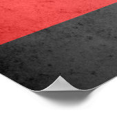 Poster Drapeau de fierté polyamoureuse (Coin)