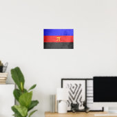 Poster Drapeau de fierté polyamoureuse (Bureau à domicile)