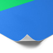 Poster Drapeau de fierté polysexuelle (Coin)