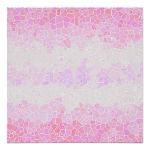 Poster Drapeau de fierté Pomosexuel Abstrait Bohème Mosaï