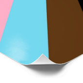 Poster Drapeau de fierté Progress Pride de SlipperyJoe si (Coin)