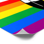Poster Drapeau de fierté progressiste LGBTQ+ Two-Spirit (Coin)