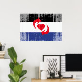 POSTER DRAPEAU DE FIERTE SWITCH (Bureau à domicile)