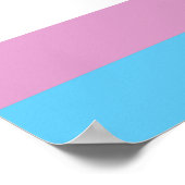 Poster Drapeau de fierté trans - (2) (Coin)