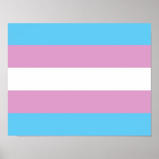 Poster Drapeau de fierté trans - (2) (Devant)