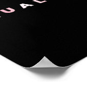 Poster Drapeau de fierté trans subtile d'égalité Droit de (Coin)