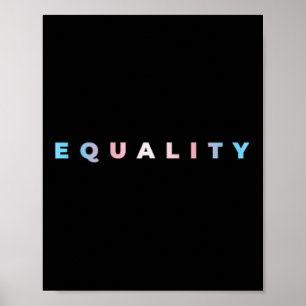 Poster Drapeau de fierté trans subtile d'égalité Droit de
