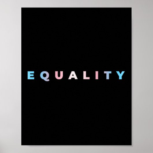 Poster Drapeau de fierté trans subtile d'égalité Droit de (Devant)