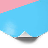 Poster Drapeau de fierté transgenre (Coin)