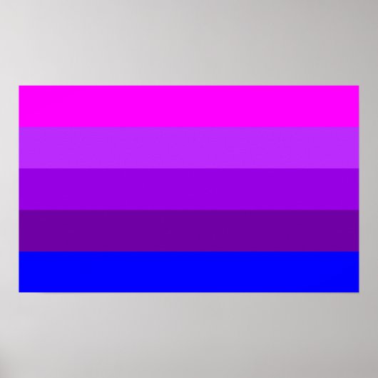 Poster Drapeau de fierté transgenre alternatif (Devant)