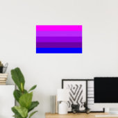 Poster Drapeau de fierté transgenre alternatif (Bureau à domicile)