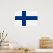 Poster Drapeau de Finlande (Cuisine)