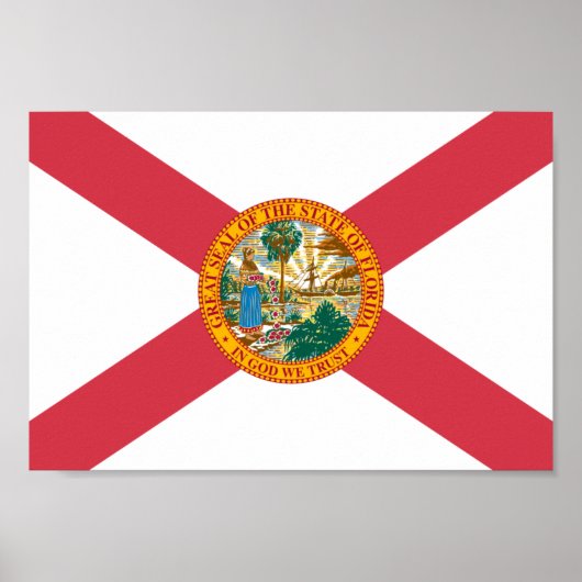 Poster Drapeau de Floride (Devant)