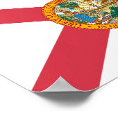 Poster Drapeau de Floride (Coin)
