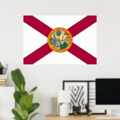 Poster Drapeau de Floride (Bureau à domicile)
