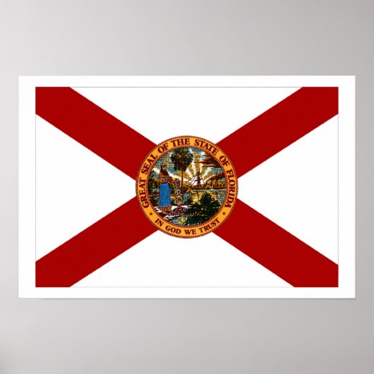 Poster Drapeau de Floride (Devant)