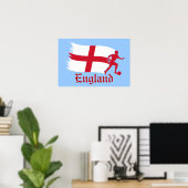 Poster Drapeau de football anglais (Bureau à domicile)