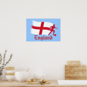 Poster Drapeau de football anglais (Cuisine)