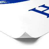 Poster Drapeau de football du Honduras (Coin)