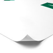 Poster Drapeau de football du Mexique (Coin)