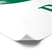 Poster Drapeau de football du Portugal (Coin)