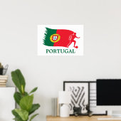 Poster Drapeau de football du Portugal (Bureau à domicile)