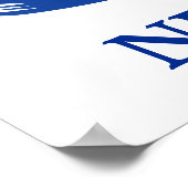 Poster Drapeau de football Pays-Bas (Coin)