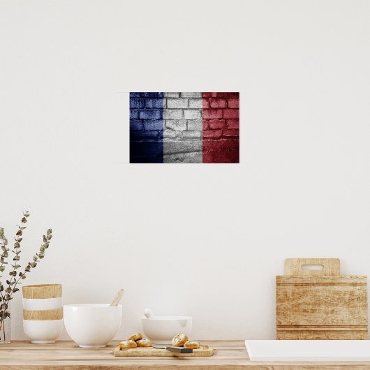 Poster Drapeau de France (Cuisine)