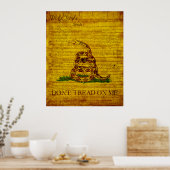 Poster Drapeau de Gadsden (Cuisine)