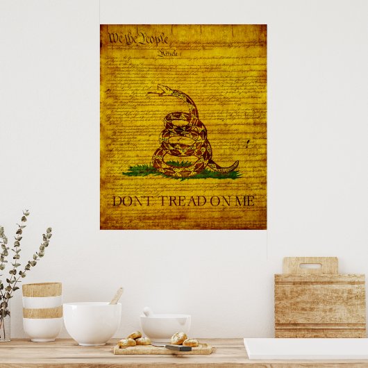 Poster Drapeau de Gadsden (Cuisine)