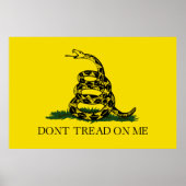 Poster Drapeau de Gadsden (Devant)