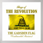 Poster Drapeau de Gadsden (FR) (Devant)