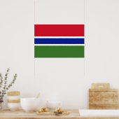 Poster Drapeau de Gambie (Cuisine)