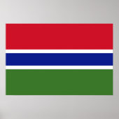 Poster Drapeau de Gambie (Devant)