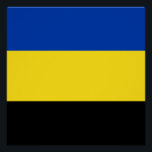 Poster Drapeau de Gelderland<br><div class="desc">Drapeau de Gelderland,  une province du Pays-Bas. Le drapeau est un tricolore horizontal de bleu,  jaune et noir. Ses couleurs proviennent des armoiries de Gelderland qui,  à leur tour,  étaient basées sur les armoiries de l'Hertogdom Gelre.</div>