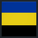 Poster Drapeau de Gelderland<br><div class="desc">Drapeau de Gelderland,  une province du Pays-Bas. Le drapeau est un tricolore horizontal de bleu,  jaune et noir. Ses couleurs proviennent des armoiries de Gelderland qui,  à leur tour,  étaient basées sur les armoiries de l'Hertogdom Gelre.</div>