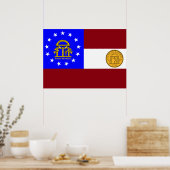 Poster Drapeau de Géorgie (Cuisine)