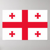 Poster Drapeau de Géorgie (Devant)