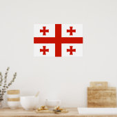 Poster Drapeau de Géorgie (Cuisine)