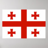 Poster Drapeau de Géorgie (Devant)