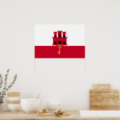 Poster Drapeau de Gibraltar (Cuisine)