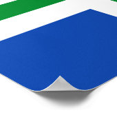 Poster Drapeau de Groningen (province) (Coin)