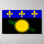 Poster Drapeau de Guadeloupe (Devant)