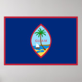 Poster Drapeau de Guam (Devant)