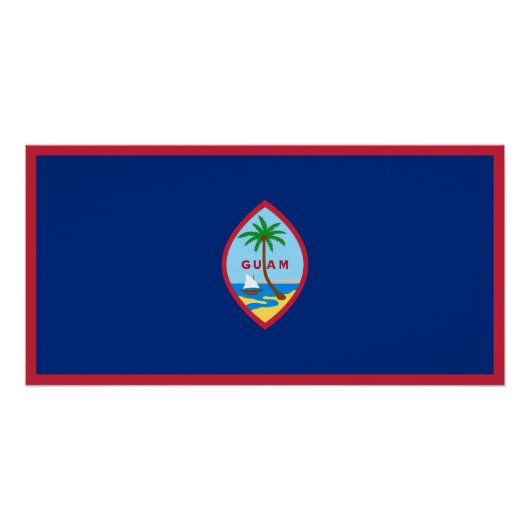 Poster Drapeau de Guam (Devant)