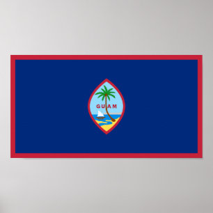 Poster Drapeau de Guam