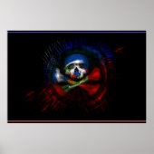 Poster Drapeau de guerre haïtien (Devant)