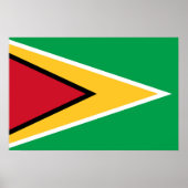 Poster Drapeau de Guyana (Devant)
