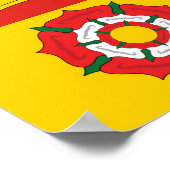 Poster Drapeau de Hampshire (comté du Royaume-Uni) (Coin)