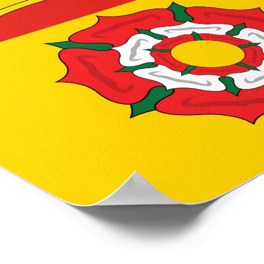 Poster Drapeau de Hampshire (comté du Royaume-Uni) (Coin)